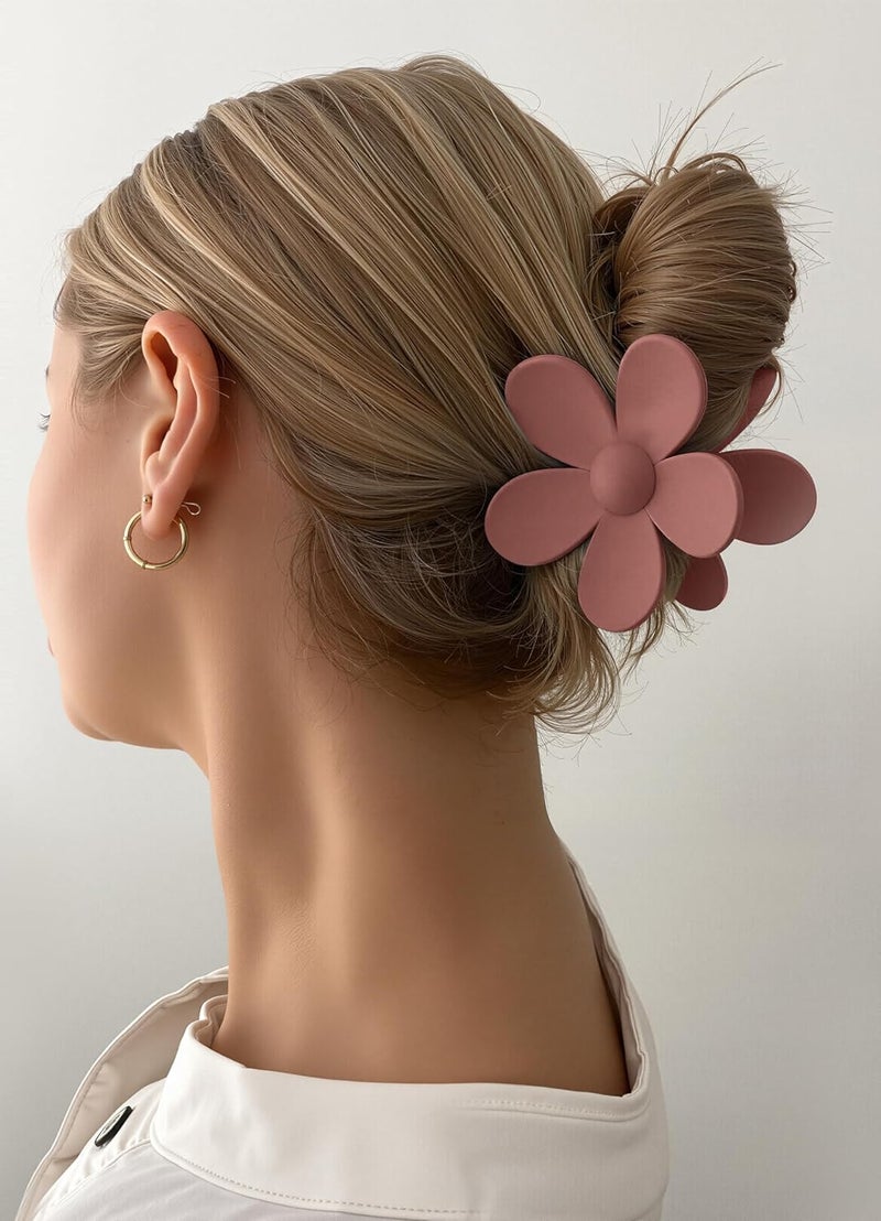 Sunolga 8PCS Hair Clips for Women, Flower Claw Clips for Thick Hair, Non-Slip Hair Accessories with Multi-Styles, Different Color Hair Claw Clips and Variety Pack, Ideal for Girls - Image 4